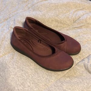 bass plum purple flats